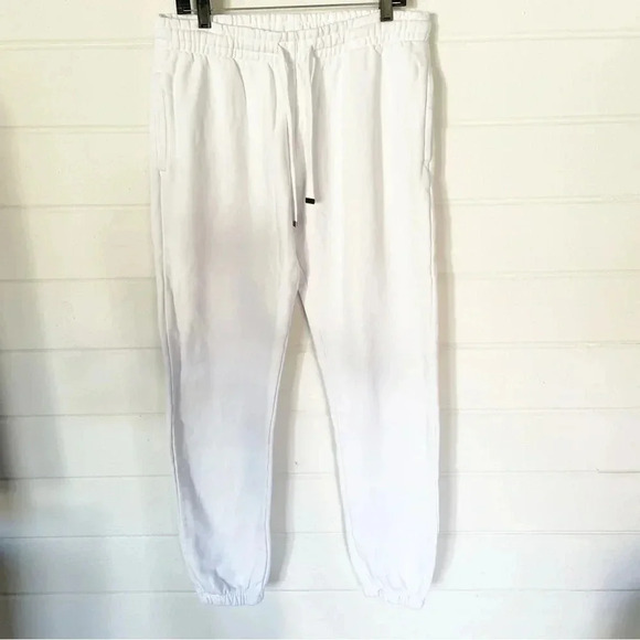 New! TALENTLESS Women’s Premium Heavyweight White Sweatpants Size XL - Picture 4 of 15